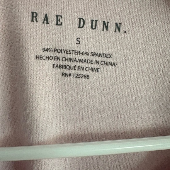 NWT- Rae Dunn woman’s 2 piece stretch velour pajama set, size small - Picture 6 of 11